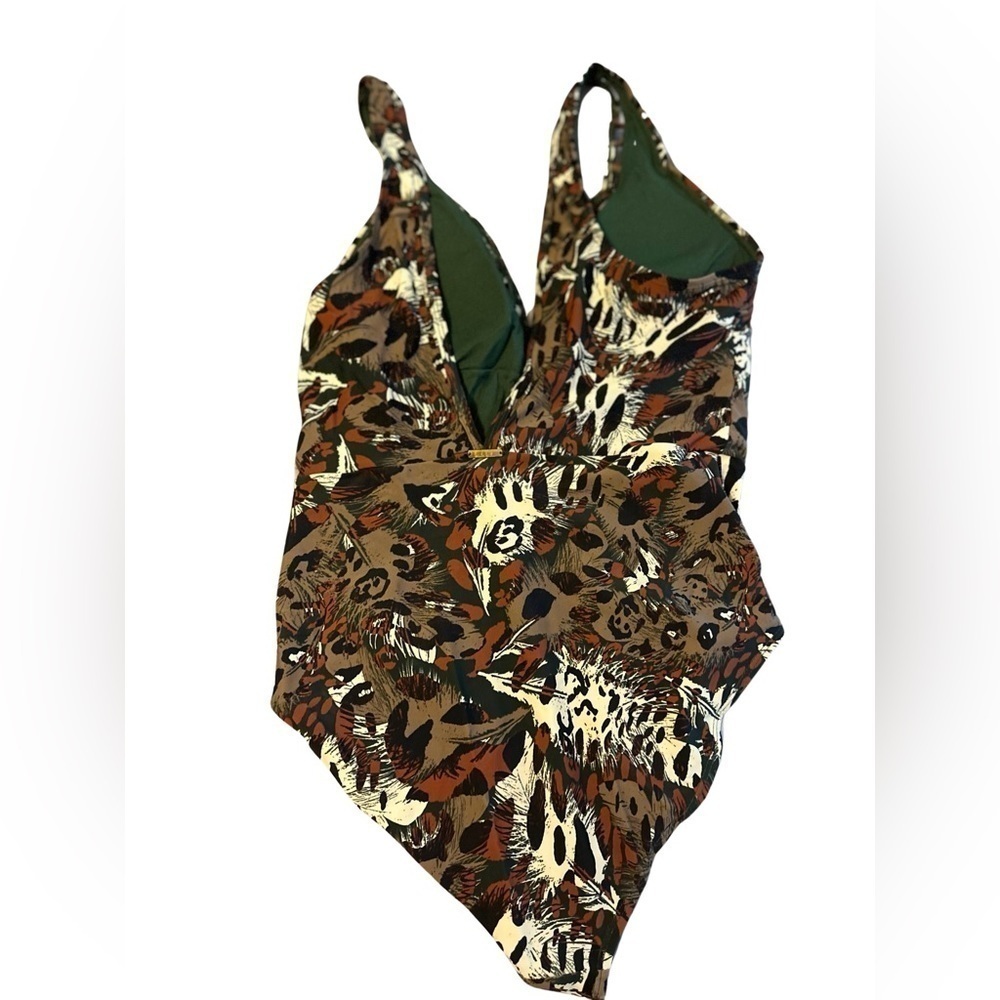 Nicole Miller Swim Plunging One Piece - Picture 3 of 3